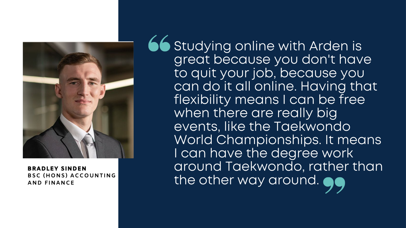 Arden University - Testimonial quote by a student
